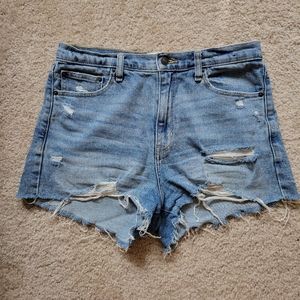 Abercrombie High Rise Jean Shorts. Size 29/8R.